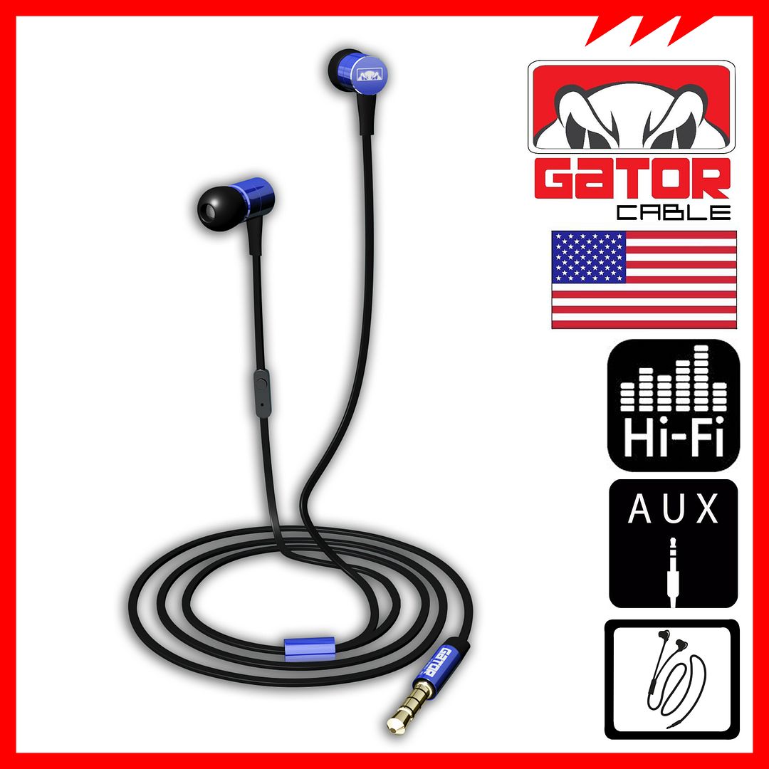 Earphones Headphones Headset Earbuds InEar Bass Stereo HiFi with MIC